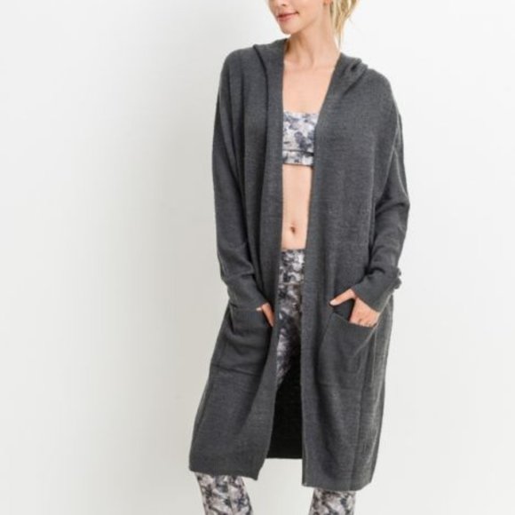 Mind Code Sweaters - Classic Long-line Hoodie Cardigan